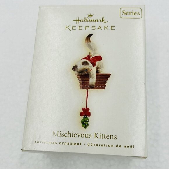 Hallmark Keepsake Christmas Ornaments Set of 3 "Mischievous Kittens" #7, 11, 12 - Picture 5 of 16
